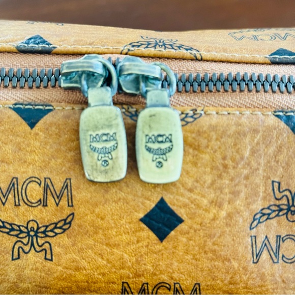 MCM Visetos Barrel Bag - Cognac - Picture 11 of 14